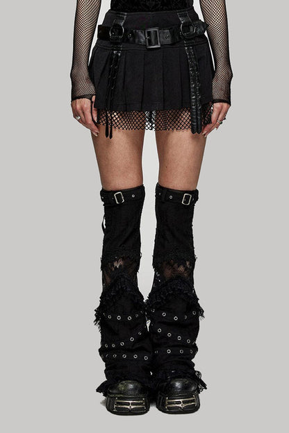 Black Widow Net Mini Skirt