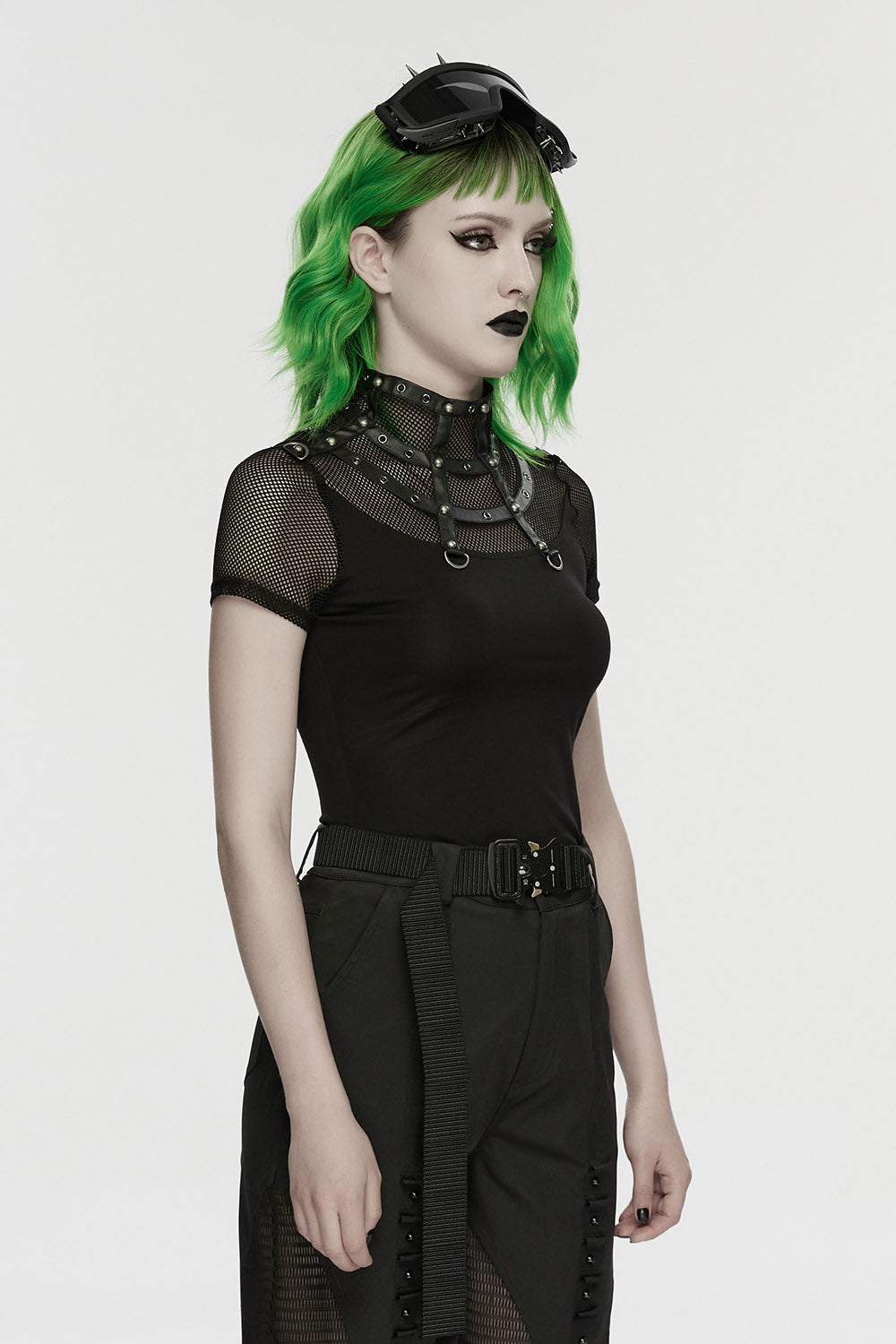 After Dark Fishnet Studded Top