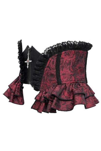 Blood Gardens Ruffle Corset [Red Rose]