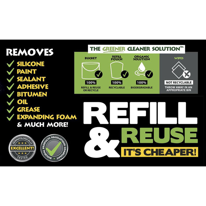 GREENER Multi Surface Gorilla Wipes (Refill Pack of 80 Wipes) 1010REFILLGREEN