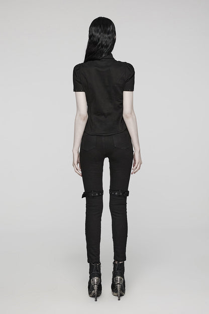 Abyss Fishnet Cutout Skinny Jeans
