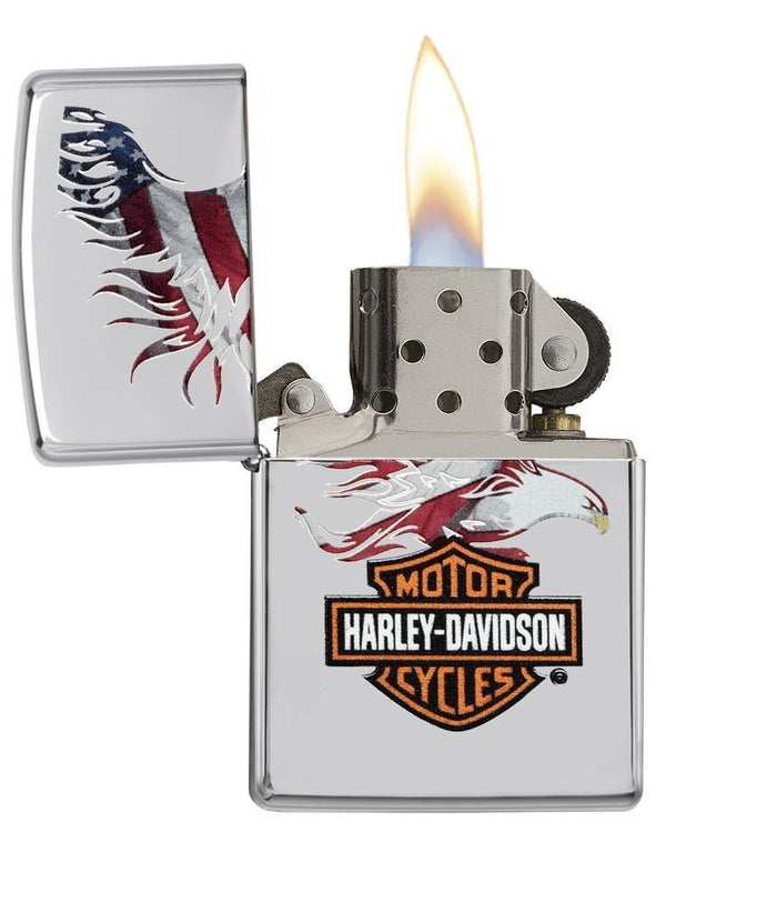 28082, Harley-Davidson Americana Eagle, Color Image, High Polish Chrome, Classic Case