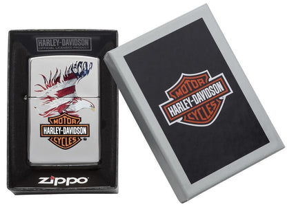 28082, Harley-Davidson Americana Eagle, Color Image, High Polish Chrome, Classic Case