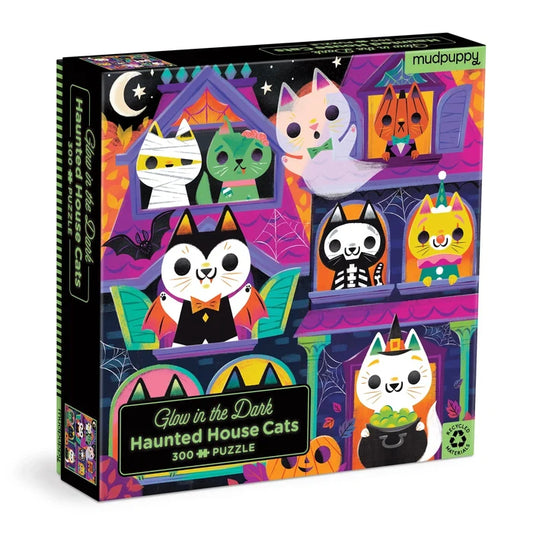 Haunted House Cats Glow in the Dark | 300 Piece Puzzle