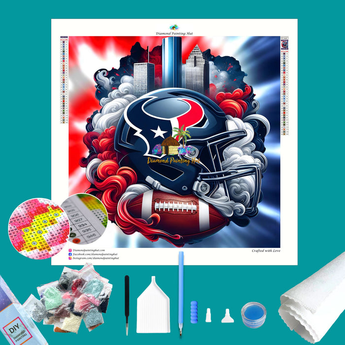 Houston Texans NFL Helmet Diamond Painting