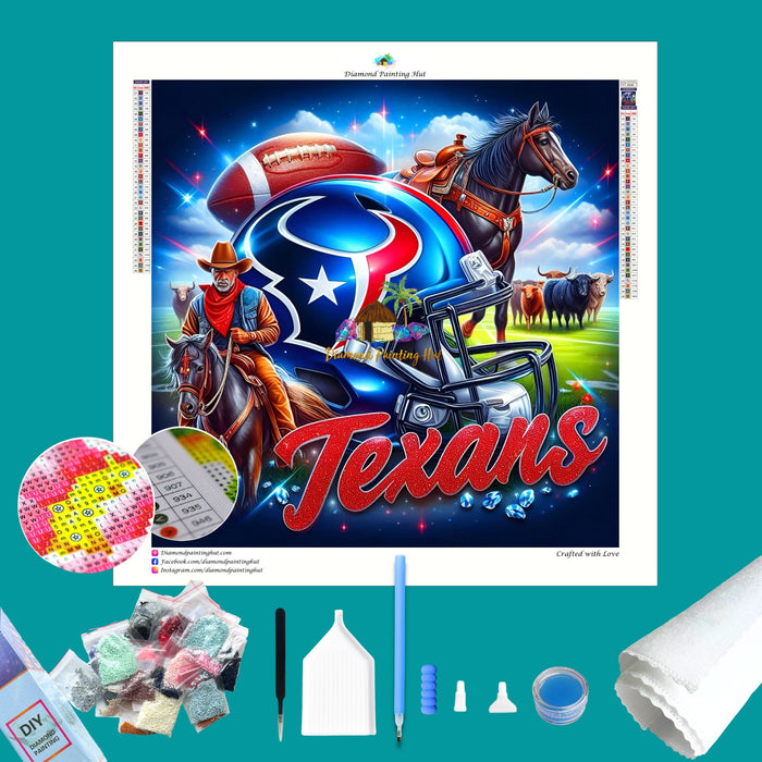 Houston Texans NFL Helmet Diamond Painting2