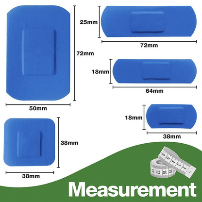 HypaPlast Blue Plasters Assorted (Pack 100)