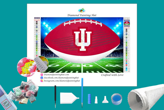 Indiana Football Diamond Painting-Diamond Painting Hut