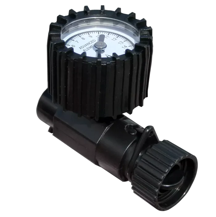 Inline Valve Adaptor with Gauge