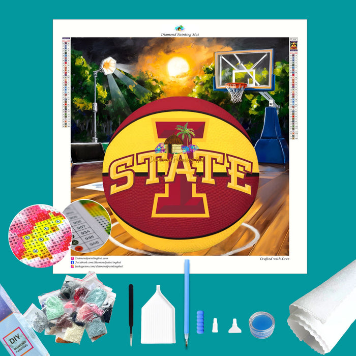 Iowa State Basketball Diamond Painting
