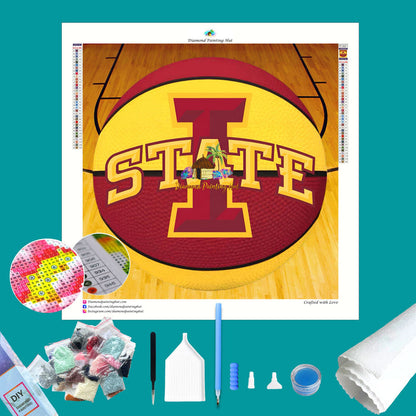 Iowa State Basketball Diamond Painting