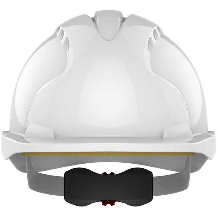 JSP EVO3 Short Peak Safety Helmet - Vented Wheel Ratchet Micro Peak