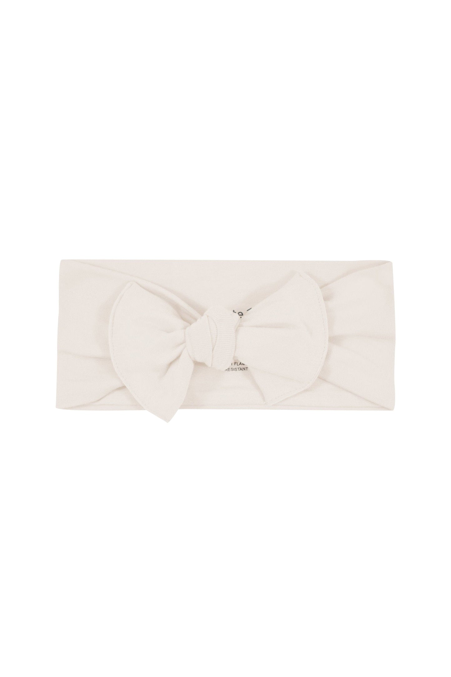 Knotted Bow Headband in Oat