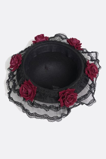 Crown of Roses Lace Hat