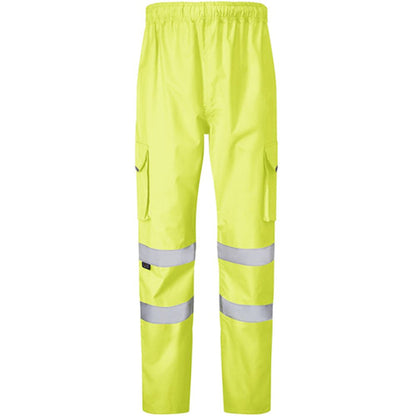 Leo Workwear Appledore Yellow LTEC 3K Waterproof Hi Vis Trouser