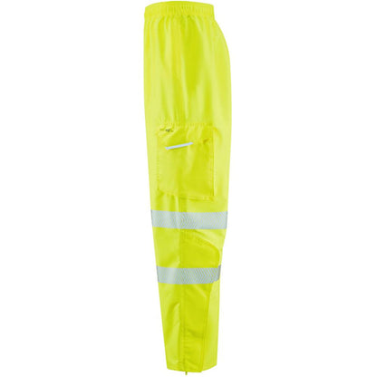 Leo Workwear Instow Yellow LTEC 15K Waterproof Breathable Hi Vis Cargo Trouser