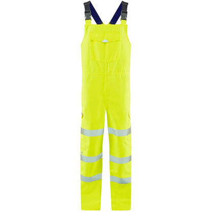 Leo Workwear Northam Yellow EcoViz 15K Waterproof Breathable Hi Vis Bib & Brace