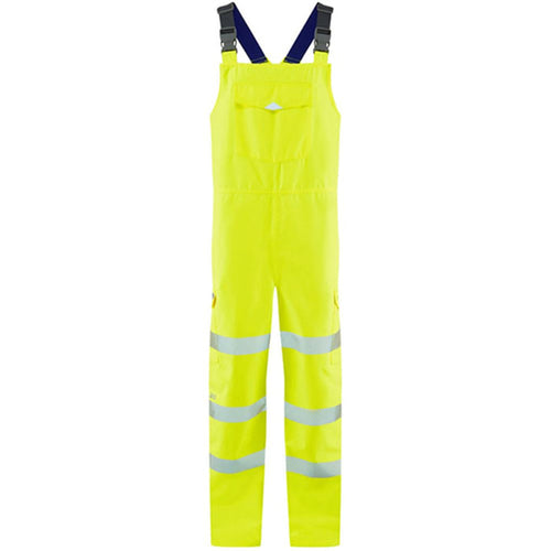 Leo Workwear Northam Yellow EcoViz 15K Waterproof Breathable Hi Vis Bib & Brace