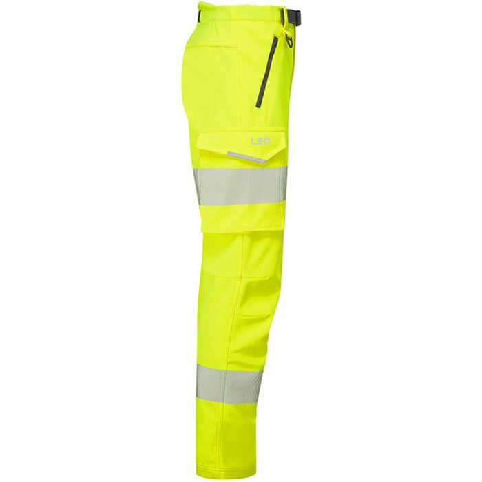 Leo Workwear Starcross Yellow EcoViz Stretch Women's Hi Vis Work Trouser