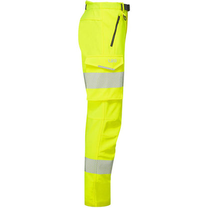 Leo Workwear Starcross Yellow EcoViz Stretch Women's Hi Vis Work Trouser