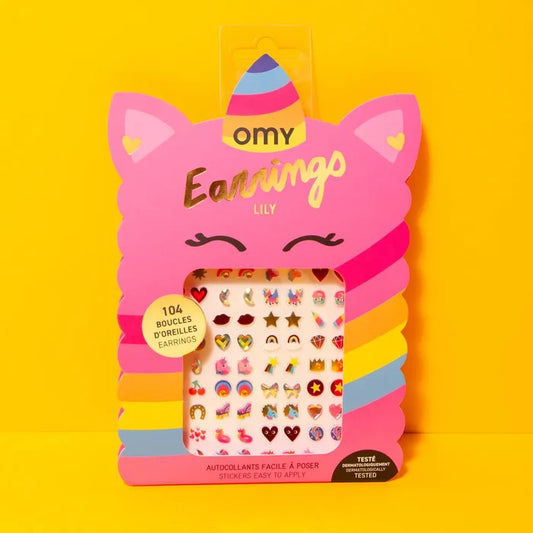 Lily Unicorn Sticker Earrings