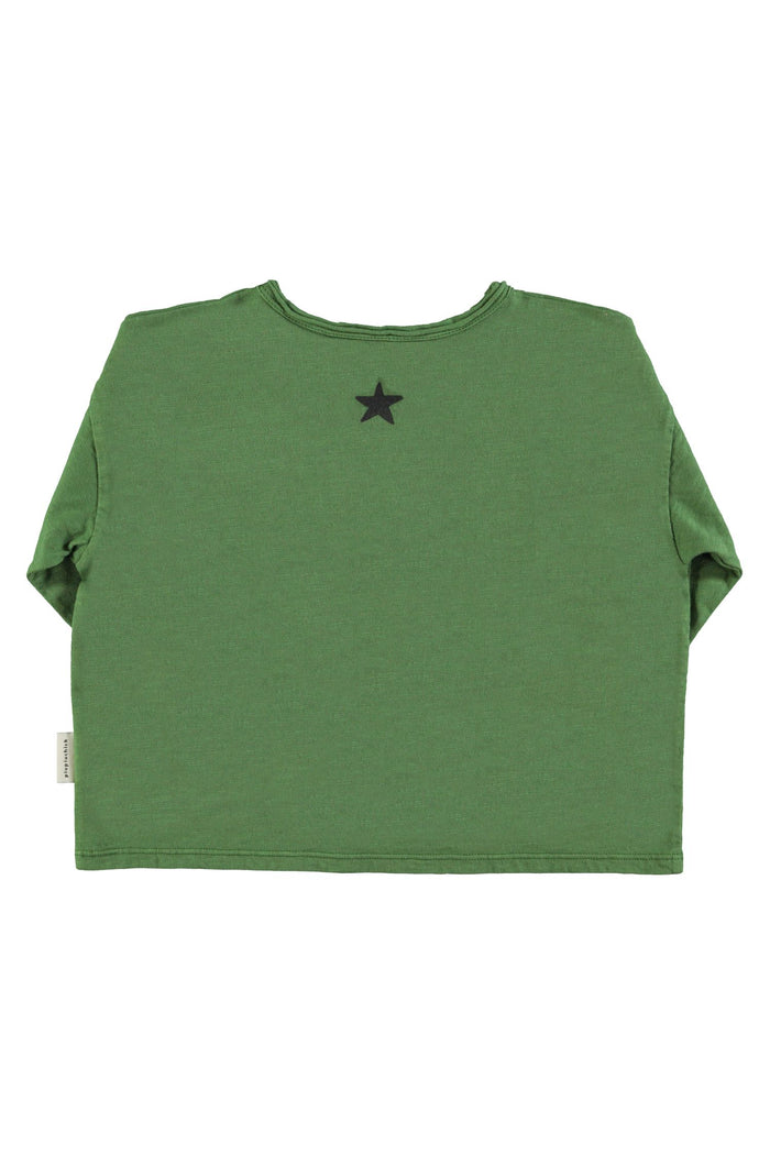 LS T-Shirt in Dark Green w/ "Groupie" Print