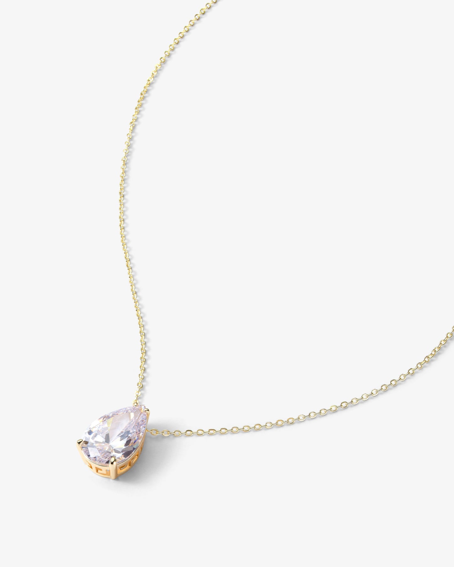 "Are you Jealous" Necklace - Gold|White Diamondettes