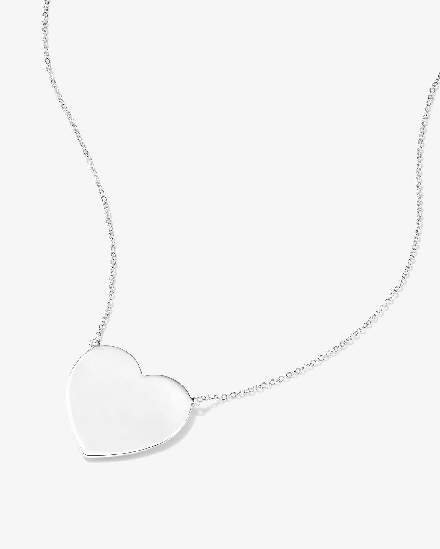 XL You Have My Heart Necklace - Silver