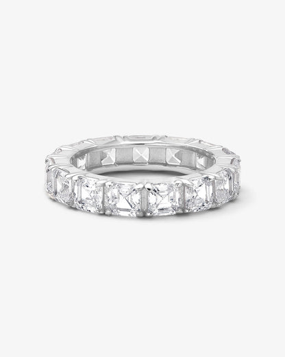 Lil Queen's Ring 4mm - Silver|White Diamondettes