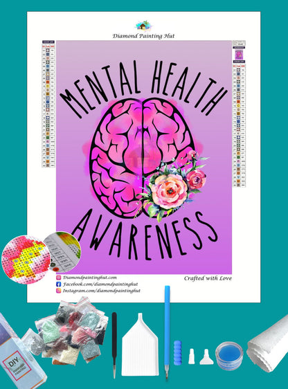 Mental Health Awareness Diamond Painting-Diamond Painting Hut