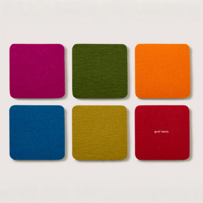 Merino Wool Coasters 6-Pack