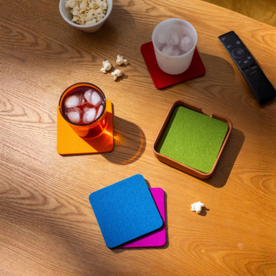 Merino Wool Coasters 6-Pack