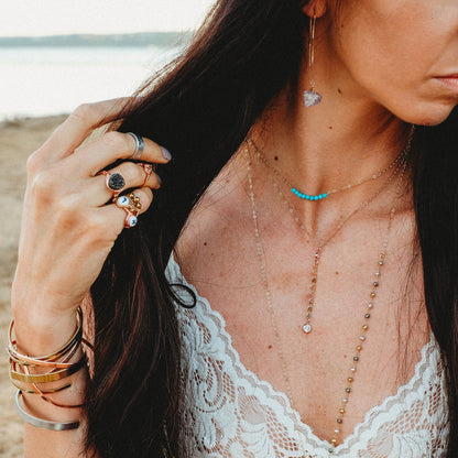 Mermaid Tail Skinny Cuff Bracelet - Adjustable Beach Lover Bracelet Salt and Sparkle