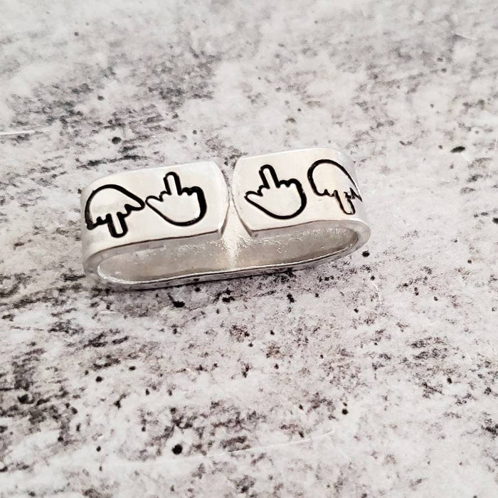 Middle Finger Fuck off Smart Watch Band Accessory Salt and Sparkle