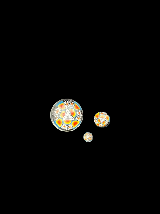 Millennium Glass Dotted Illuminati 3-Piece Slurper Set – Glow-in-the-Dark Dabbing Accessory for Enhanced Vaporization
