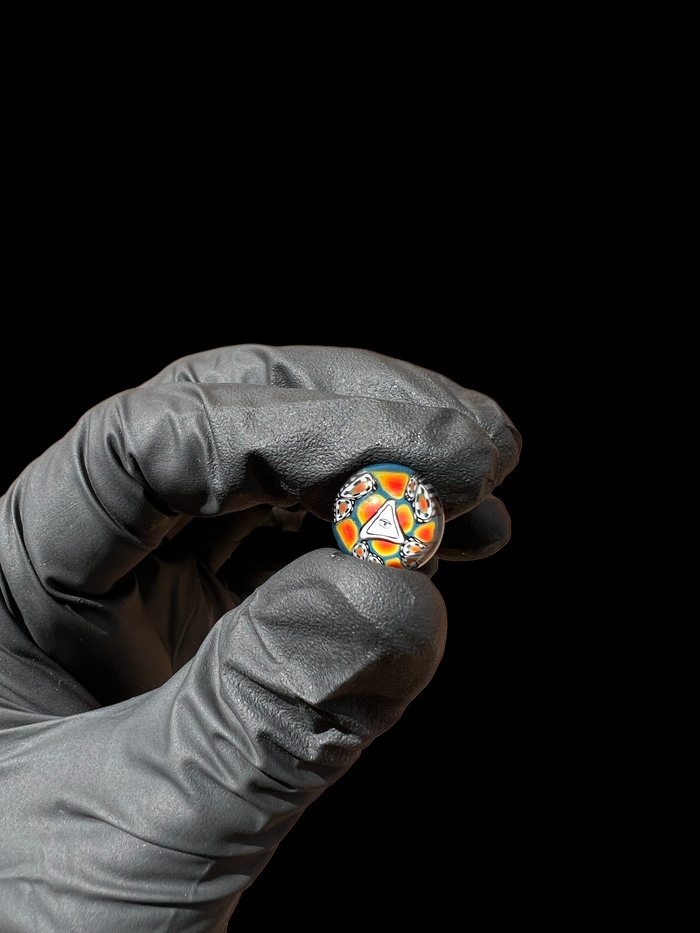 Premium Dabbing Accessory – Millennium Glass Dotted Illuminati 3-Piece Slurper Set with Artistic Design
