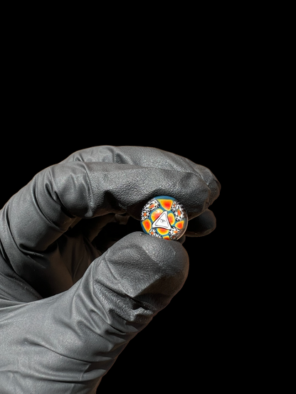 Premium Dabbing Accessory – Millennium Glass Dotted Illuminati 3-Piece Slurper Set with Artistic Design