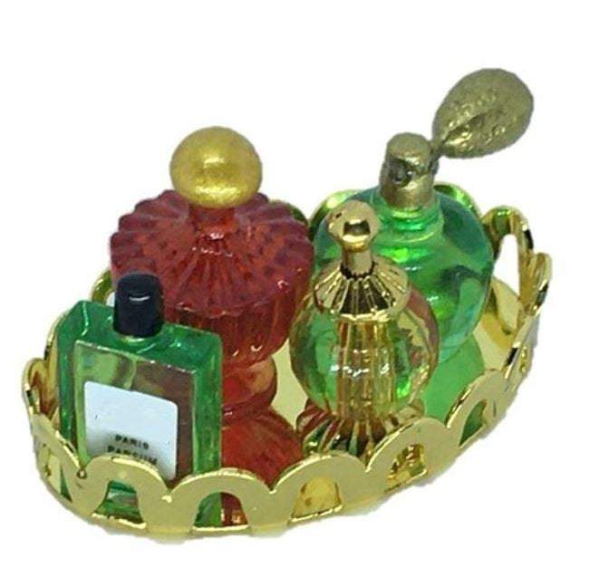 Miniature Dollhouse Multi Color Vanity Tray
