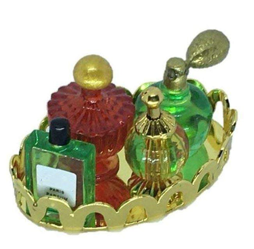 Miniature Dollhouse Multi Color Vanity Tray