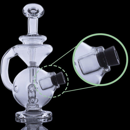 Portable Mini Rig Mjarsenal: Mjarsenal Mini Jig Mini Rig, Compact and Durable, Easy to Handle, Transport, Built-in Storage, Convenient, Durable Borosilicate Glass, Long-Lasting, High-Functioning, Travel-Friendly.