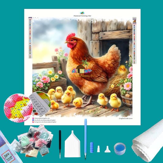 Mother Hen Diamond Painting