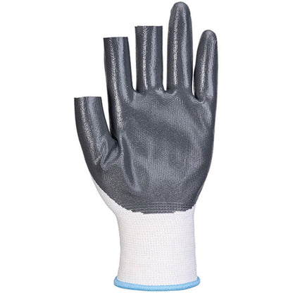 MultiSAVE 12 Pack - Portwest A311 Fingerless Glove with Nitrile Coating 13g (Pack 12)