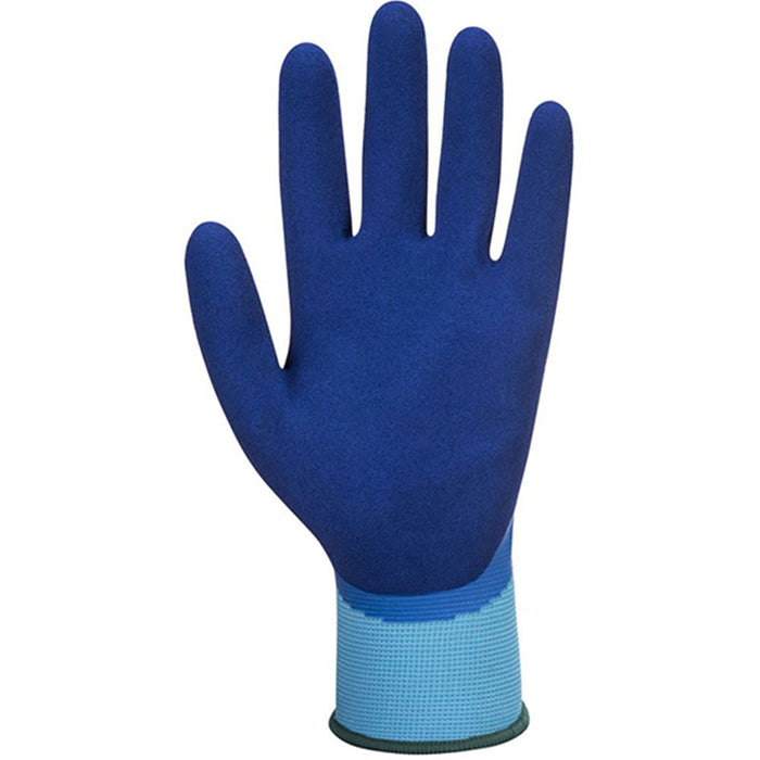 MultiSAVE Pack 12 - Portwest Waterproof Work Gloves with Latex Foam Coating 13g APB80 (12 Pairs)