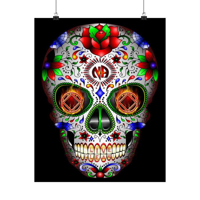 NA Sugar Skull 1  Vertical Posters