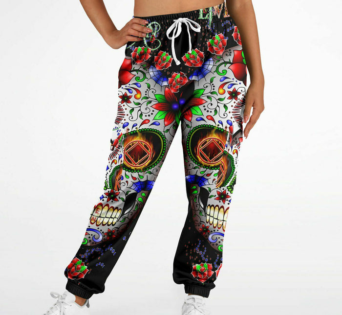 NA Sugar Skull AOP Sweat Pants