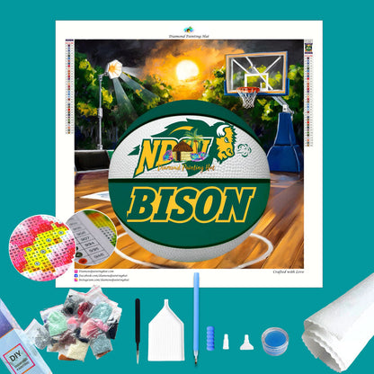 NDSU Basketball Diamond Painting