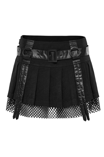 Black Widow Net Mini Skirt