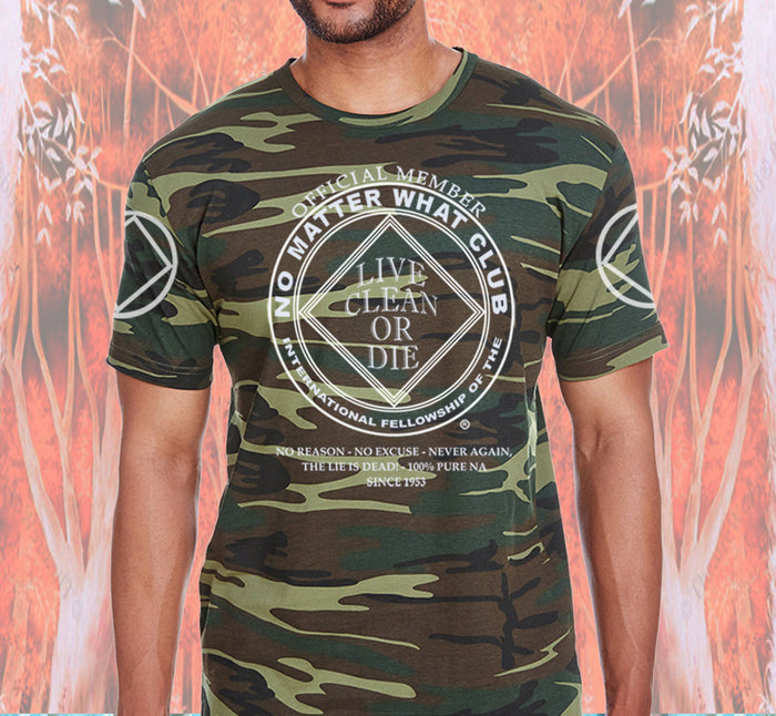 No Matter What Camo Style Tee - CLEARANCE