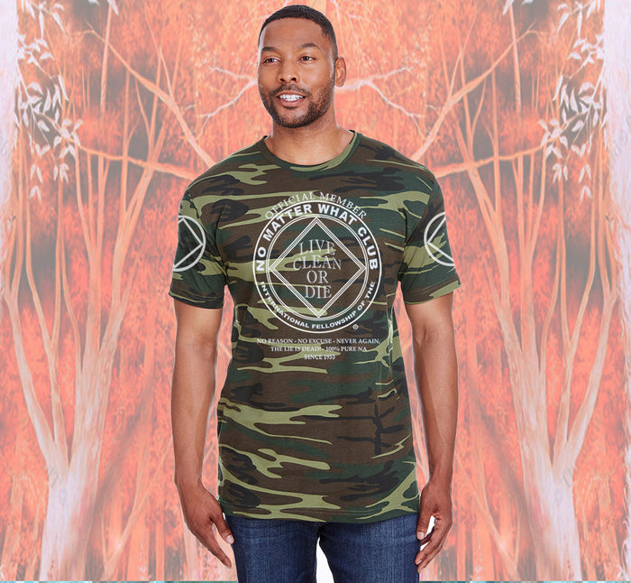No Matter What Camo Style Tee - CLEARANCE