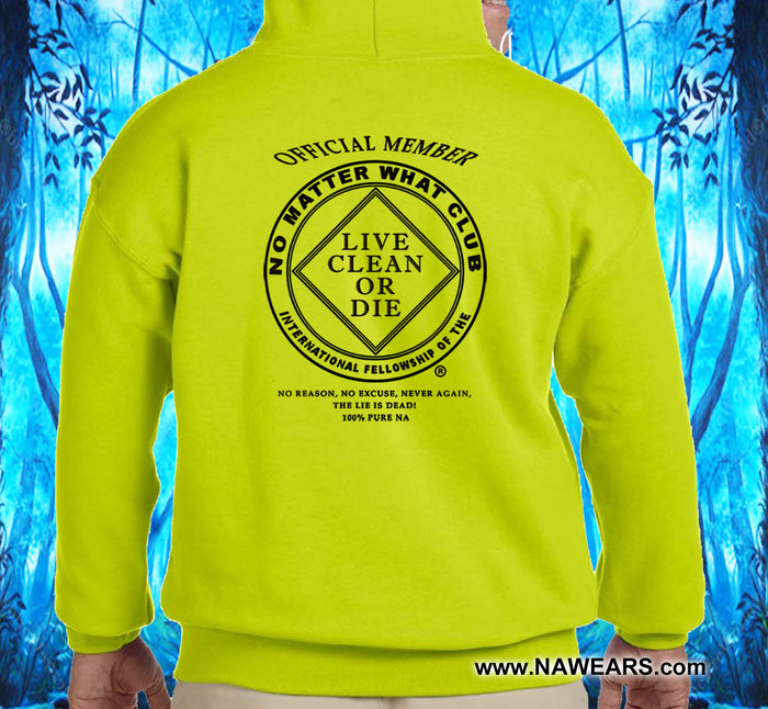 No Matter What Yellow Pullover Hoodie